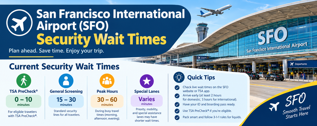 San Francisco International Airport (SFO) Security Wait Times
